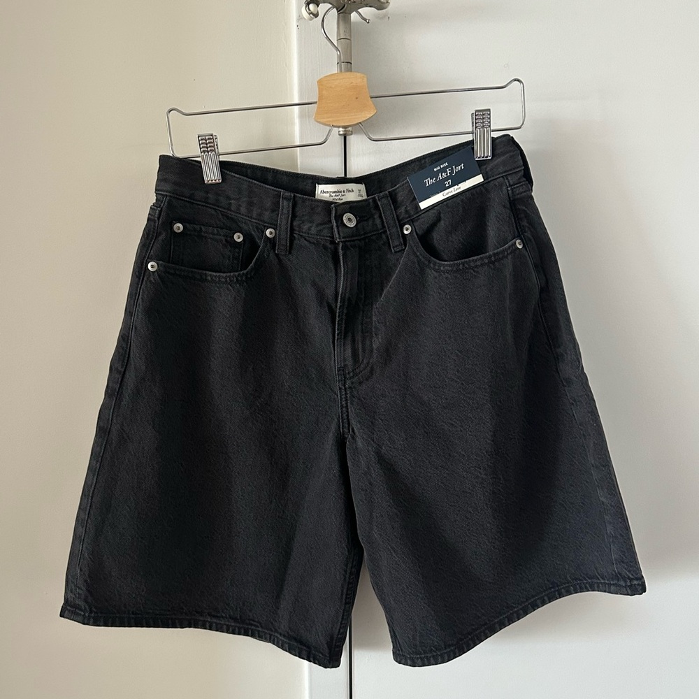 Abercrombie & Fitch Curve Love Mid Rise Jort